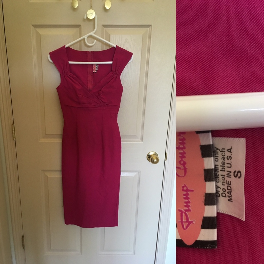 Erin wiggle dress in berry